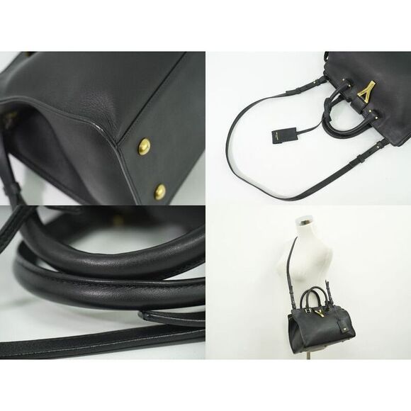 Authentic Saint Laurent Petit Cabas Su Y-line 2WAY Shoulder Bag Handbag - Picture 6 of 9